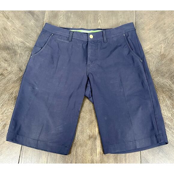 Alberto Golf Master Modern Fit Blue 3XDRY Cooler Shorts Men's 34 EU 50 GUC - Picture 1 of 10